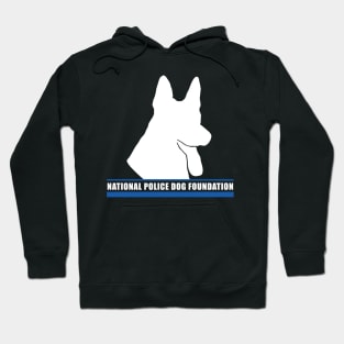 K9 White Outline 1 Hoodie